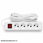 سیم سیار 4 خانه 5M کوشا نگین