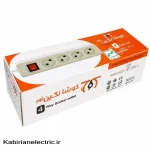 سیم سیار 4 خانه 3M کوشا نگین - تصویر 3