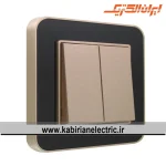 کلید دو پل ارس بژ زه مشکی میانی بژ ایران الکتریک