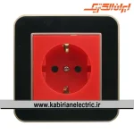 پریز برق UPS ارس بژ زه مشکی میانی بژ ایران الکتریک - تصویر 2