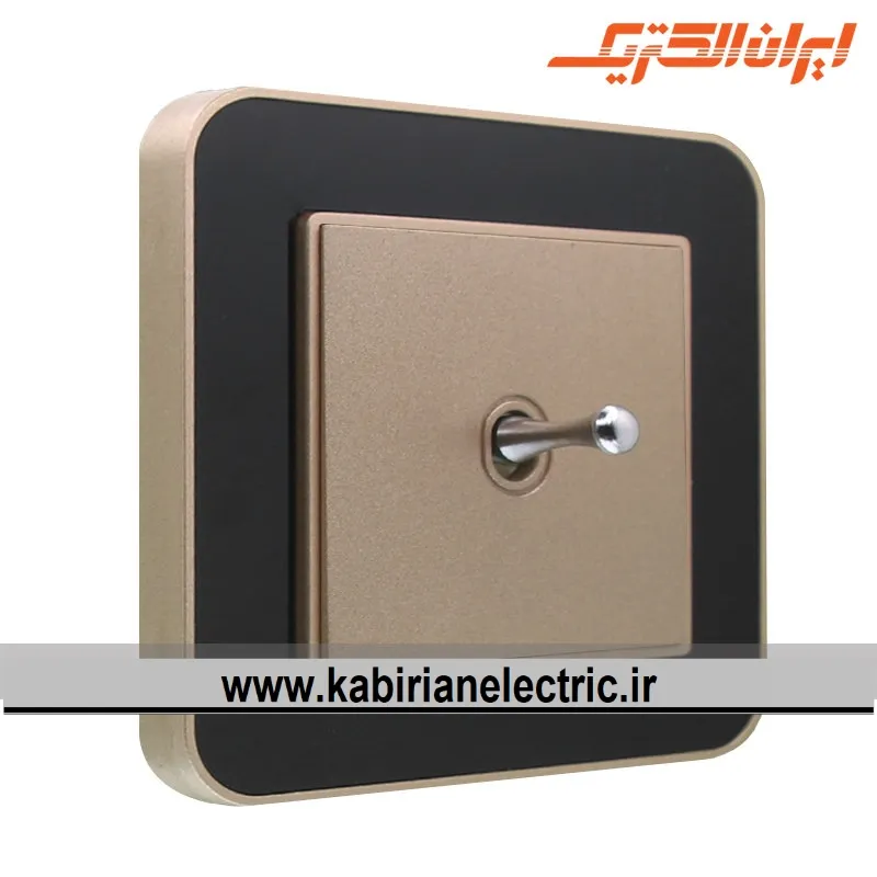 KB-000412 کلید تبدیل اهرمی ارس بژ زه مشکی میانی بژ ایران الکتریک - تصویر 1
