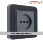 پریز برق ساده ارس زغال سنگی زه مشکی ایران الکتریک