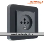 پریز تلفن دو کاره ارس زغال سنگی زه مشکی ایران الکتریک