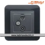 پریز آنتن RD-SAT-TV ارس زغال سنگی زه مشکی ایران الکتریک - تصویر 2