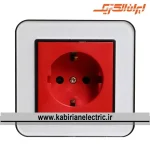 پریز برق UPS ارس مشکی زه سفید میان سفید ایران الکتریک - تصویر 2