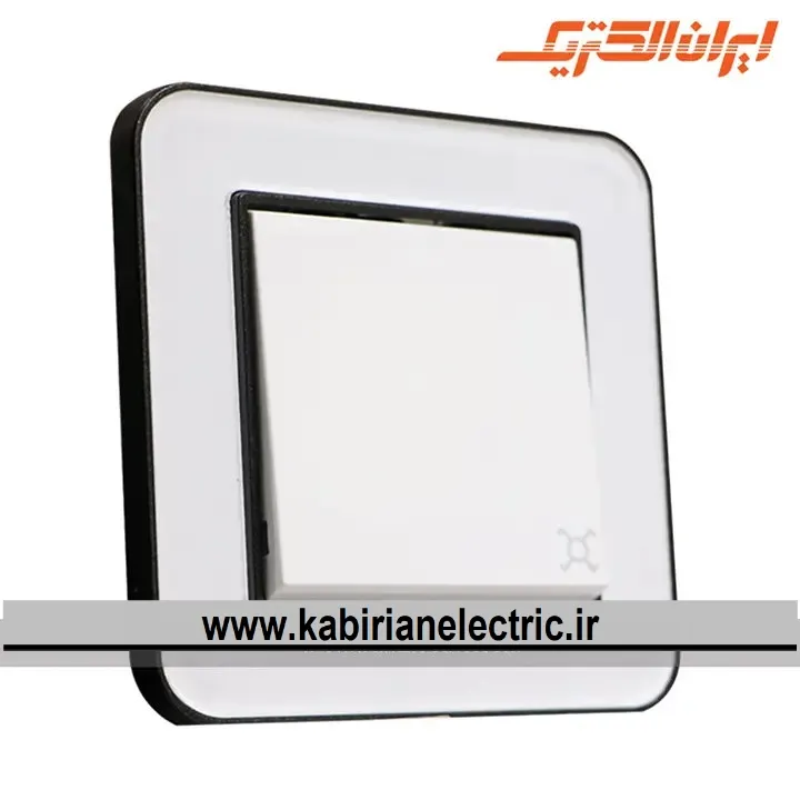 KB-000527 کلید کراکس (صلیبی) ارس مشکی زه سفید میان سفید ایران الکتریک - تصویر 1