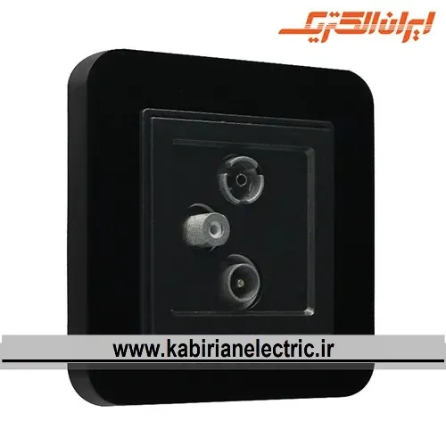 KB-000621 پریز آنتن RD-SAT-TV ارس مشکی زه مشکی ایران الکتریک - تصویر 1
