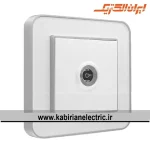پریز آنتن TV ارس نقره ای زه سفید میا ن سفید ایران الکتریک