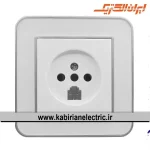 پریز تلفن دو کاره ارس نقره ای زه سفید میا ن سفید ایران الکتریک - تصویر 2