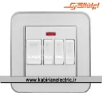 کلید کولر ارس نقره ای زه سفید میا ن سفید ایران الکتریک - تصویر 2