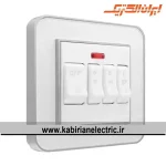 کلید کولر ارس نقره ای زه سفید میا ن سفید ایران الکتریک