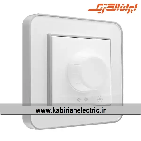KB-000708 کلید دیمر ارس نقره ای زه سفید میا ن سفید ایران الکتریک - تصویر 1