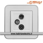 پریز آنتن RD-SAT-TV ارس نقره ای زه سفید میا ن سفید ایران الکتریک - تصویر 2