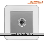 پریز آنتن TV ارس نقره ای زه سفید میان نقره ای ایران الکتریک - تصویر 2