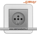 پریز تلفن دو کاره ارس نقره ای زه سفید میان نقره ای ایران الکتریک - تصویر 2