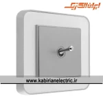 کلید تبدیل اهرمی ارس نقره ای زه سفید میان نقره ای ایران الکتریک