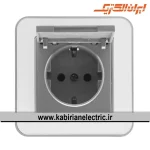پریز برق ارت دربدار ارس نقره ای زه سفید میان نقره ای ایران الکتریک - تصویر 2