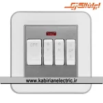 کلید کولر ارس نقره ای زه سفید میان نقره ای ایران الکتریک - تصویر 2