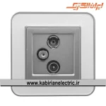 پریز آنتن RD-SAT-TV ارس نقره ای زه سفید میان نقره ای ایران الکتریک - تصویر 2