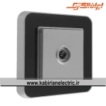 پریز آنتن TV ارس نقره ای زه مشکی میان نقره ای ایران الکتریک