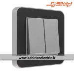 کلید دو پل ارس نقره ای زه مشکی میان نقره ای ایران الکتریک