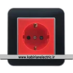 پریز برق UPS ارس نقره ای زه مشکی میان نقره ای ایران الکتریک - تصویر 2