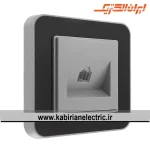 سوکت تلفن ارس نقره ای زه مشکی میان نقره ای ایران الکتریک