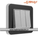 کلید سه پل ارس نقره ای زه مشکی میان نقره ای ایران الکتریک