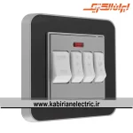 کلید کولر ارس نقره ای زه مشکی میان نقره ای ایران الکتریک