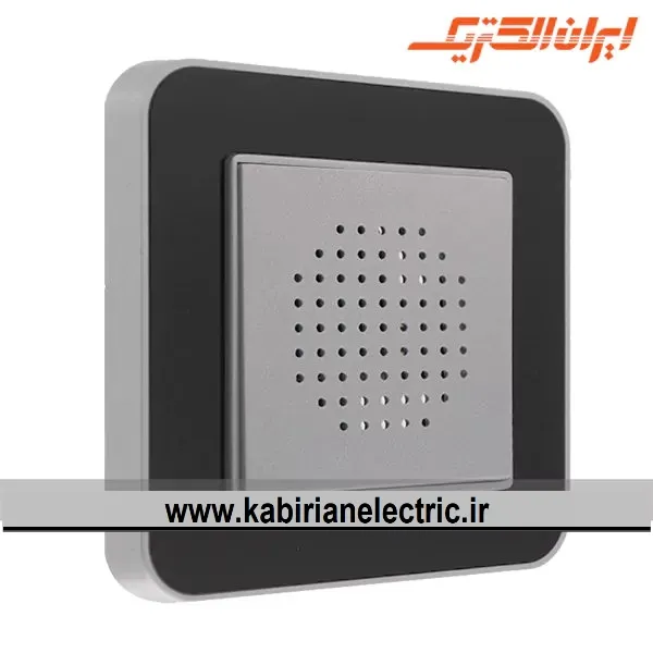 KB-000766 زنگ دینگ دانگ ارس نقره ای زه مشکی میان نقره ای ایران الکتریک - تصویر 1