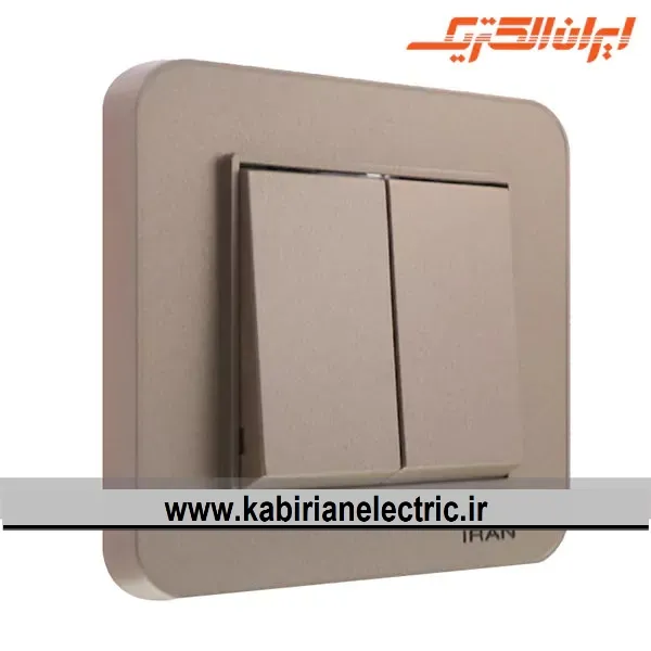 KB-000772 کلید دو پل ارس بژ ایران الکتریک - تصویر 1