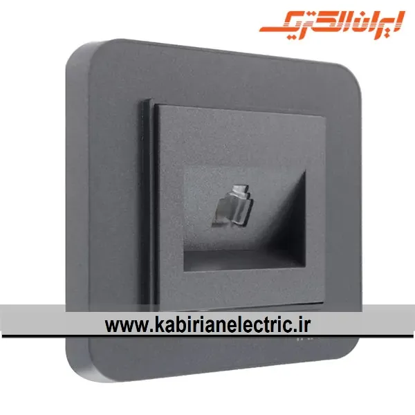KB-000805 سوکت تلفن ارس زغال سنگی ایران الکتریک - تصویر 1