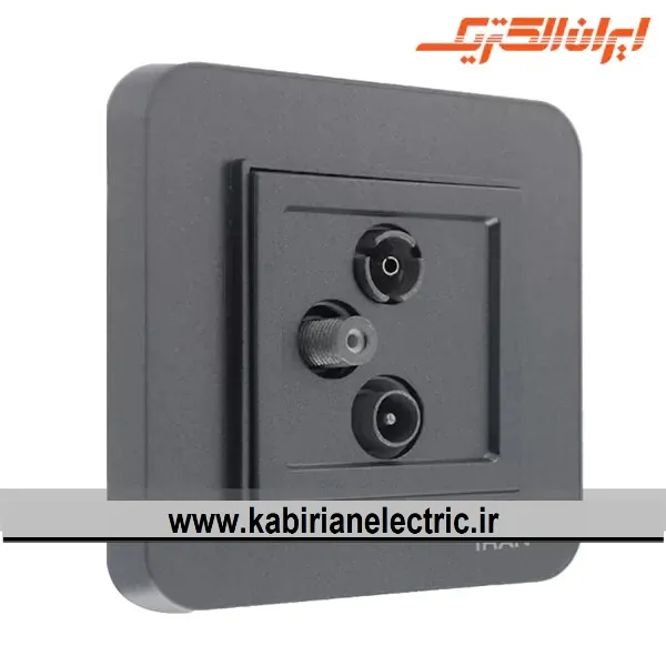 KB-000821 پریز آنتن RD-SAT-TV ارس زغال سنگی ایران الکتریک - تصویر 1