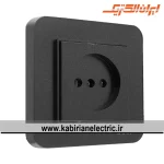 پریز برق ساده ارس مشکی ایران الکتریک