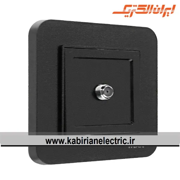 KB-000834 پریز آنتن SAT ارس مشکی ایران الکتریک - تصویر 1