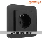 پریز برق ارت سرامیک ارس مشکی ایران الکتریک
