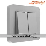 کلید دو پل ارس نقره ای ایران الکتریک