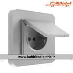 پریز برق ارت دربدار ارس نقره ای ایران الکتریک