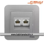 سوکت شبکه کامپیوتر ارس نقره ای ایران الکتریک - تصویر 2