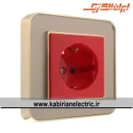 پریز برق UPS ارس متال طلایی زه بژ میان بژ ایران الکتریک