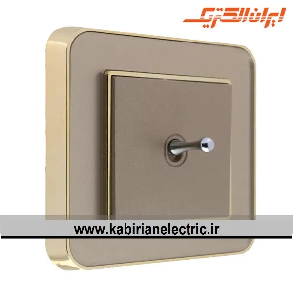 KB-000892 شاسی زنگ اهرمی ارس متال طلایی زه بژ میان بژ ایران الکتریک - تصویر 1