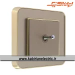 کلید تبدیل اهرمی ارس متال طلایی زه بژ میان بژ ایران الکتریک