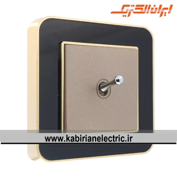 KB-000948 شاسی زنگ اهرمی ارس متال طلایی زه مشکی میان بژ ایران الکتریک - تصویر 1