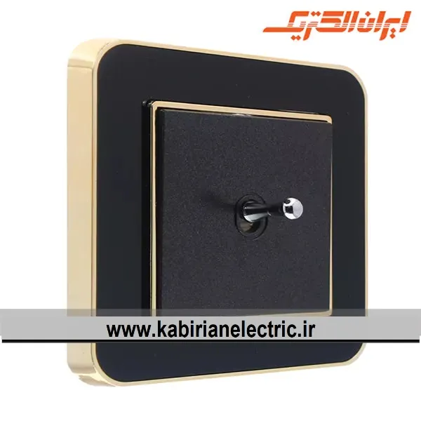KB-000977 کلید تبدیل اهرمی ارس متال طلایی زه مشکی میان مشکی ایران الکتریک - تصویر 1