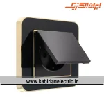 پریز برق ارت دربدار ارس متال طلایی زه مشکی میان مشکی ایران الکتریک