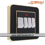 کلید کولر ارس متال طلایی زه مشکی میان مشکی ایران الکتریک