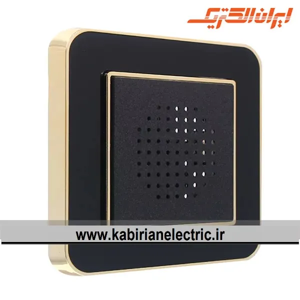 KB-000990 زنگ دینگ دانگ ارس متال طلایی زه مشکی میان مشکی ایران الکتریک - تصویر 1