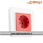 پریز برق UPS ارس متال سیلور زه سفید میان سفید ایران الکتریک
