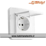 پریز برق ارت دربدار ارس متال سیلور زه سفید میان سفید ایران الکتریک