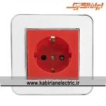 پریز برق UPS ارس متال سیلور زه سفید میان نقره ای ایران الکتریک - تصویر 2